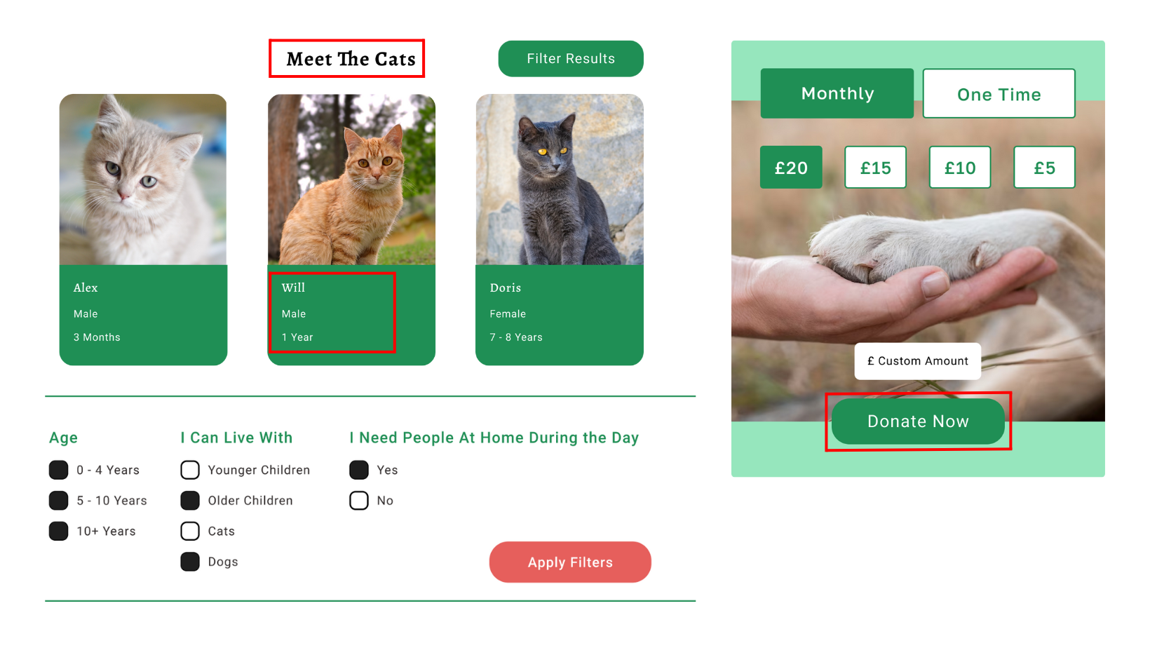 An image of the prototype before changes were made.